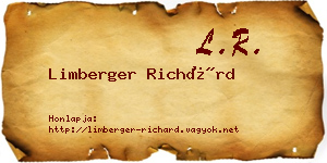 Limberger Richárd névjegykártya